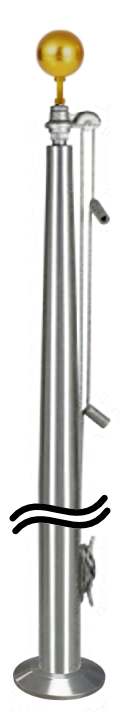Sample External Halyard Pole